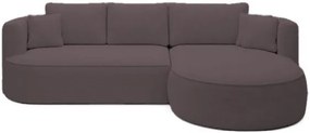 Ъглов диван Айрис Мини-кафяв-десен