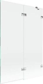 Mexen Lunar параван за вана 2-крила десен 120 x 150 см, прозрачен, хром - 897-120-100-01-00-P