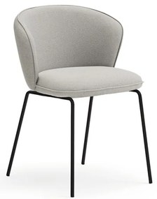 Светлосиви тапицирани трапезни столове в комплект 2 бр. Add – Teulat