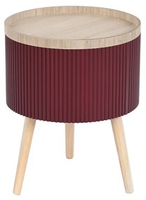 Помощна маса DKD Home Decor 38,5 x 38,5 x 49 cm Кафяв Кестен Дървен MDF