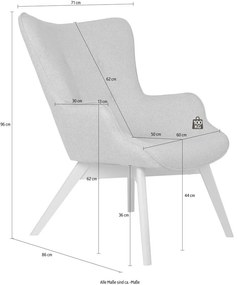 Сиво кресло Niko – Ropez