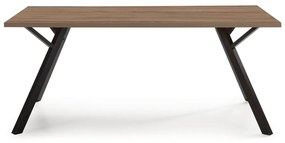 Маса за хранене с плот от орехово дърво 90x160 cm Paola - Marckeric