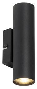Модерна интелигентна стенна лампа черна с 2 Wifi GU10 - Jeana