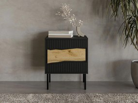 Нощно шкафче Inserto 1D-Черно