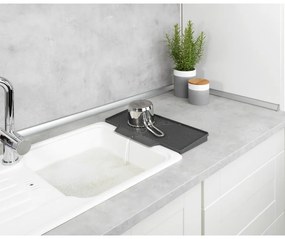 Тъмно сива тава за капчици Neli, 20 x 40 cm - Wenko