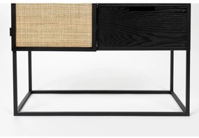 Черна ратанова стойка за вино за 16 бутилки, 80x175 cm Guuji - White Label