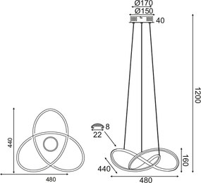 Полилей Infinity LED-Месинг