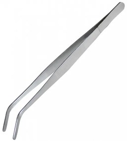 Horecano - Иноксова готварска пинсета със закривен връх 25см CN (0614-2)