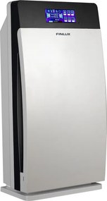 Пречиствател за въздух Finlux FAP-8091UZI, 73 W, За до 100 м2, Таймер, 4 скорости, UV, Йонизация, HEPA 11, Бял/сив