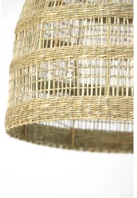 Висящо осветително тяло с абажур от морска трева в естествен цвят ø 38 cm Sagar – Light &amp; Living