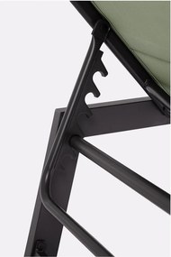 Зелен градински шезлонг метален Hilde – Bizzotto