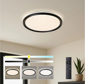 BRILAGI - LED димируема таванна лампа RIVO LED/72W/230V 3000-6000K черна, диаметър 50 cm +ДУ
