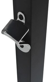 Навес за барбекю, 240x150x255 см, антрацит, стомана