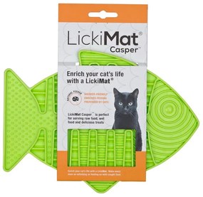 Подложка за облизване за котки Casper Green - LickiMat