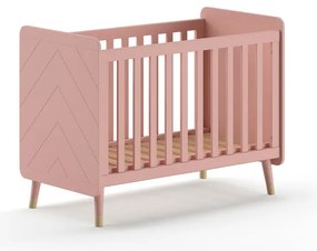 Розово детско креватче от масивен бор 60x120 cm BILLY – Vipack