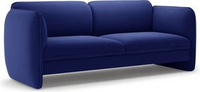 Син кадифен диван 204 cm Georgia – Micadoni