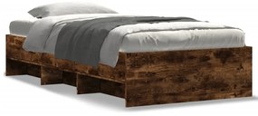 3295678 vidaXL Рамка за легло без матрак опушен дъб 90x200 см инженерно дърво