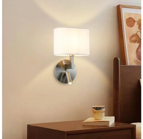 Brilagi - LED Аплик DAYA 1xE14/40W/230V + LED/3W бял/матов хром