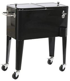 Преносима Хладилна Чанта DKD Home Decor 74 x 43 x 83 cm Черен Стомана Алуминий полипропилен 56 L