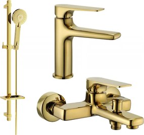 Mexen Lynx BQ40 комплект за вана, златен - 745903DQ40-50