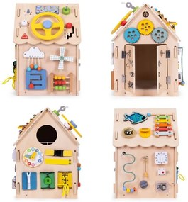 Дървена къщичка за манипулации XXL