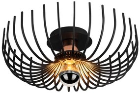 Черно таванно осветително тяло , ø 36 cm Aspendos - Opviq lights