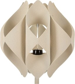 Бежова настолна лампа с метален абажур (височина 57 cm) Space – Mauro Ferretti