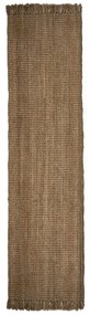 Ръчно изработена ютена пътека в естествен цвят 60x300 cm Jute Boucle – Flair Rugs