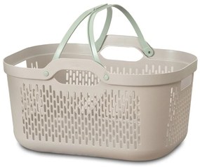 Светлокафяв пластмасов кош за пране 45 l – Addis