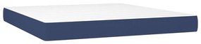 347820 vidaXL Матрак за легло с покет пружини синьо 160x200x20 см плат