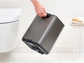 Сиво стоманено кошче за боклук с педал 7 l Bo – Brabantia