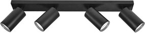 Линеен спот за таван LUX, черен, 4хGU10