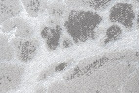 Опростен модерен килим в сиво с бял мотив Ширина: 80 см | Дължина: 150 см