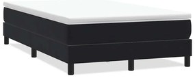 3315869 vidaXL Боксспринг легло без матрак, черно, 120x220 cm, кадифе