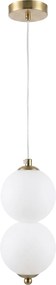 LED висящ полилей LHJ117-2CP четкано злато