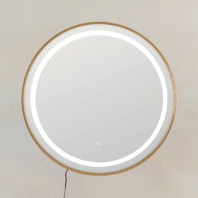 Стенно огледало със светлина 60x60 cm – Ixia