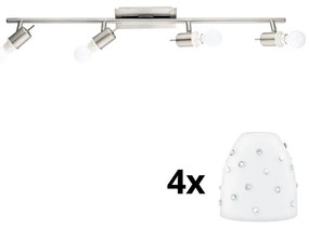 Eglo - LED точкови лампи MY CHOICE 4xE14/4W/230V хром/бяло