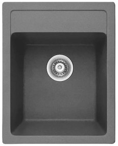 Кухненска мивка ICGS 4050 GRAY, гранит, със сифон, 50x20х40см