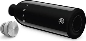 Бутилка Smeg Urban WBF02BL, 1 л, Херметично затваряне, Без ВРА, Неръждаема Стомана, Черна