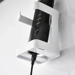 Бял метален държач за устройство за грижа за кожата Film Hook – YAMAZAKI