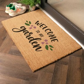 Изтривалка от кокосови влакна 60x90 cm Welcome to My Garden – Artsy Doormats