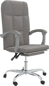 349635 vidaXL Наклоняем офис стол, таупе, текстил