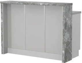 Островна кухненска пейка Modena-Length: 135 cm.-Gray light-Siena Marble