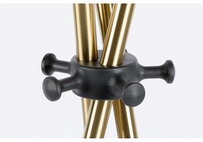 Стоманена стойка за връхни дрехи в златист цвят Darwin – White Label