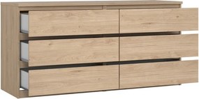 Скрин от декор от дъб в естествен цвят 154x76x50 cm Naia – Tvilum