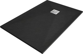 Mexen Stone+ правоъгълна композитна вана 100 x 90 см, черна - 44709010