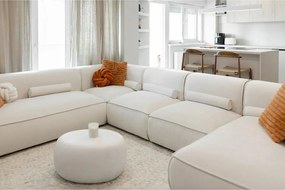 Кремав ъглов диван (ляв ъгъл/"U" форма) Flex Felix – Miuform