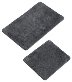 Комплект от 2 антрацитни изтривалки за баня - Foutastic