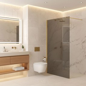 Параван за душ Rea Flexi Grey / Gold 120