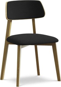 Черен трапезен стол от масивна дървесина Niu – Makamii